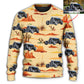 Hot Rod Vintage Cowboy Landscape Sweater For Automotive Fans Travel Events And Relaxed Casual Wear