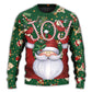 Christmas Santa Joyful Sweater For Winter Celebrations Family Events And Relaxed Seasonal Styling