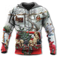 Christmas Dog Holiday Truck Hoodie For Festive Streetwear Winter Outings And Christmas Celebrations