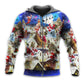 Christmas Rooftop Santa Reindeer Night Hoodie For Festive Streetwear Winter Outings And Christmas Celebrations