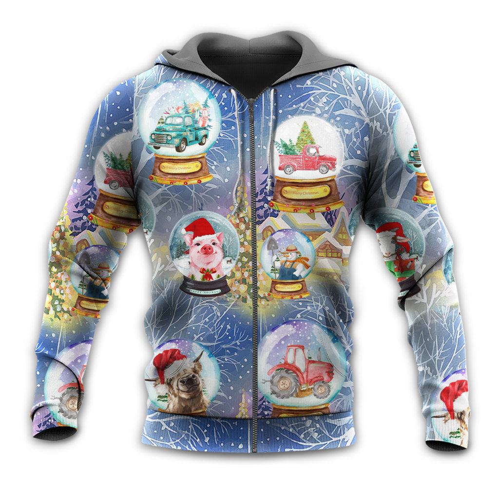 Funny Christmas Farmer Holiday Hoodie For Festive Celebrations Seasonal Trips And Relaxed Winter Wear