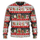 Christmas Santa And Snowman Happy Xmas Sweater For Winter Parties Seasonal Adventures And Relaxed Everyday Styling