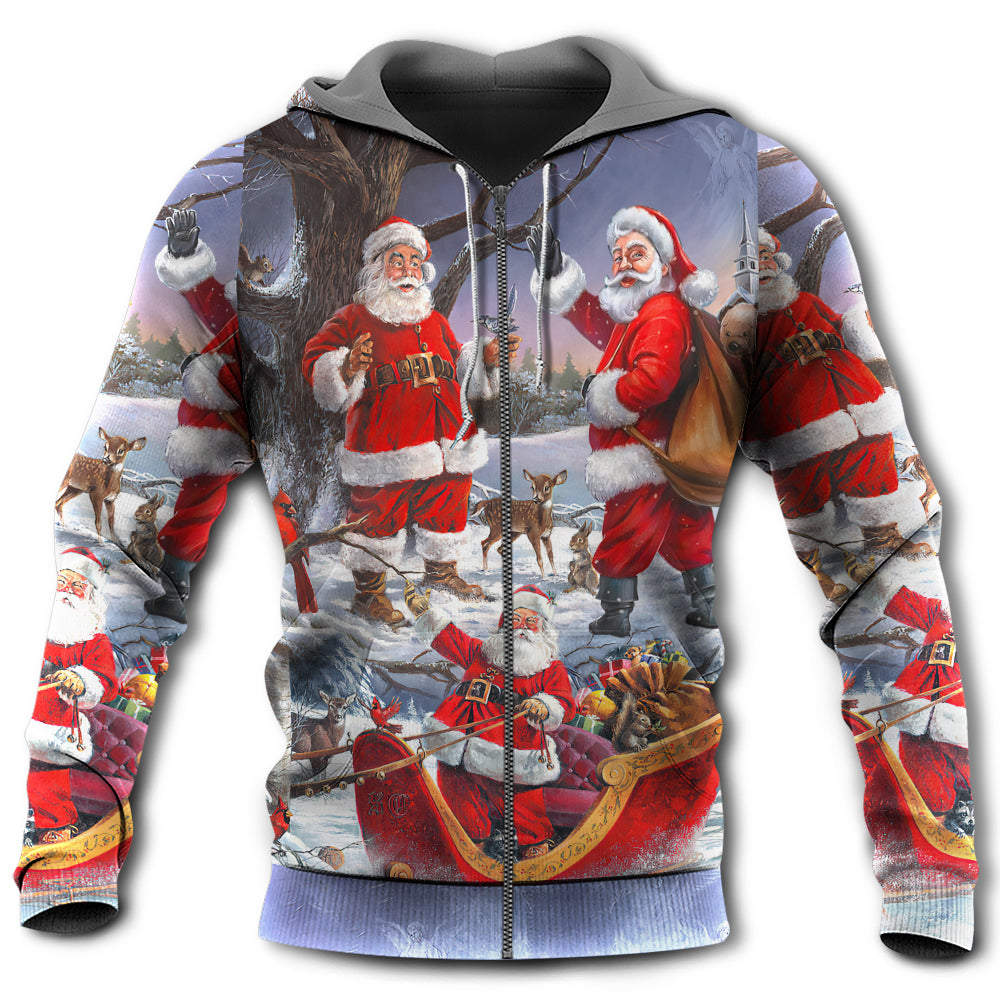 Funny Santa Christmas Coming Hoodie For Festive Family Moments Winter Wear And Holiday Gift Ideas