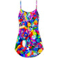 Rainbow Cat Colorful Style V-Neck Sleeveless Cami Dress For Pride Parties Festivals And Sunny Summer Getaways