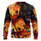 Halloween Owl Pumpkin Night Sweater For Art Lovers Holidays Parties And Comfortable Wear