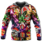 Funny Neon Christmas Holiday Tree Gingerbread Light Hoodie For Holiday Parties Weekend Outings And Cheerful Gift Giving