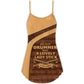 Vintage Drummer And Lady Art V-Neck Sleeveless Cami Dress For Vacations And Casual Warm Weather Wear