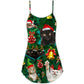 Christmas Cats Meowy Holiday – Women's Summer Sleeveless V-Neck Camisole Dress