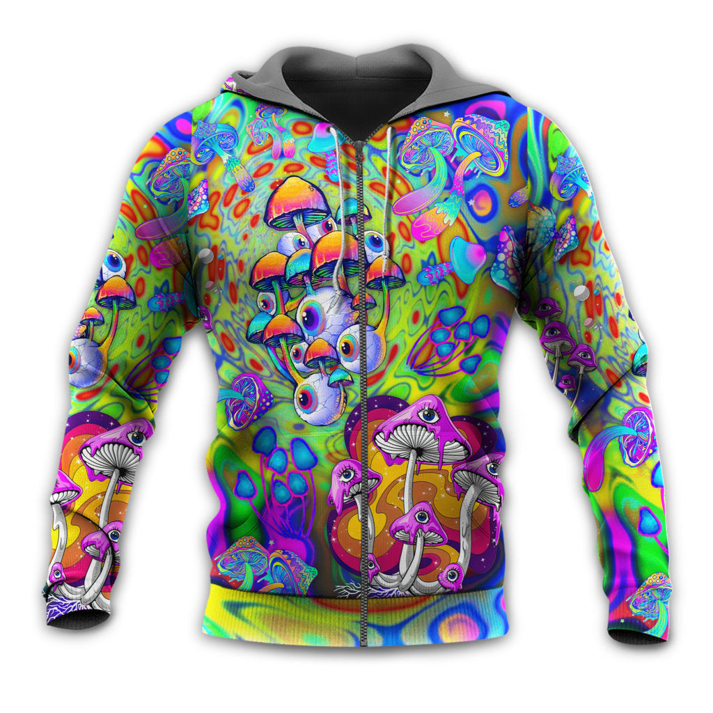 Hippie Mushroom Stay Trippy Hoodie For Festival Adventures Daily Outfits And Gift Giving