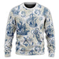 Vintage Sailboat Sea Monster Map Sweater For Nautical Adventures Travel Events And Thoughtful Gifting
