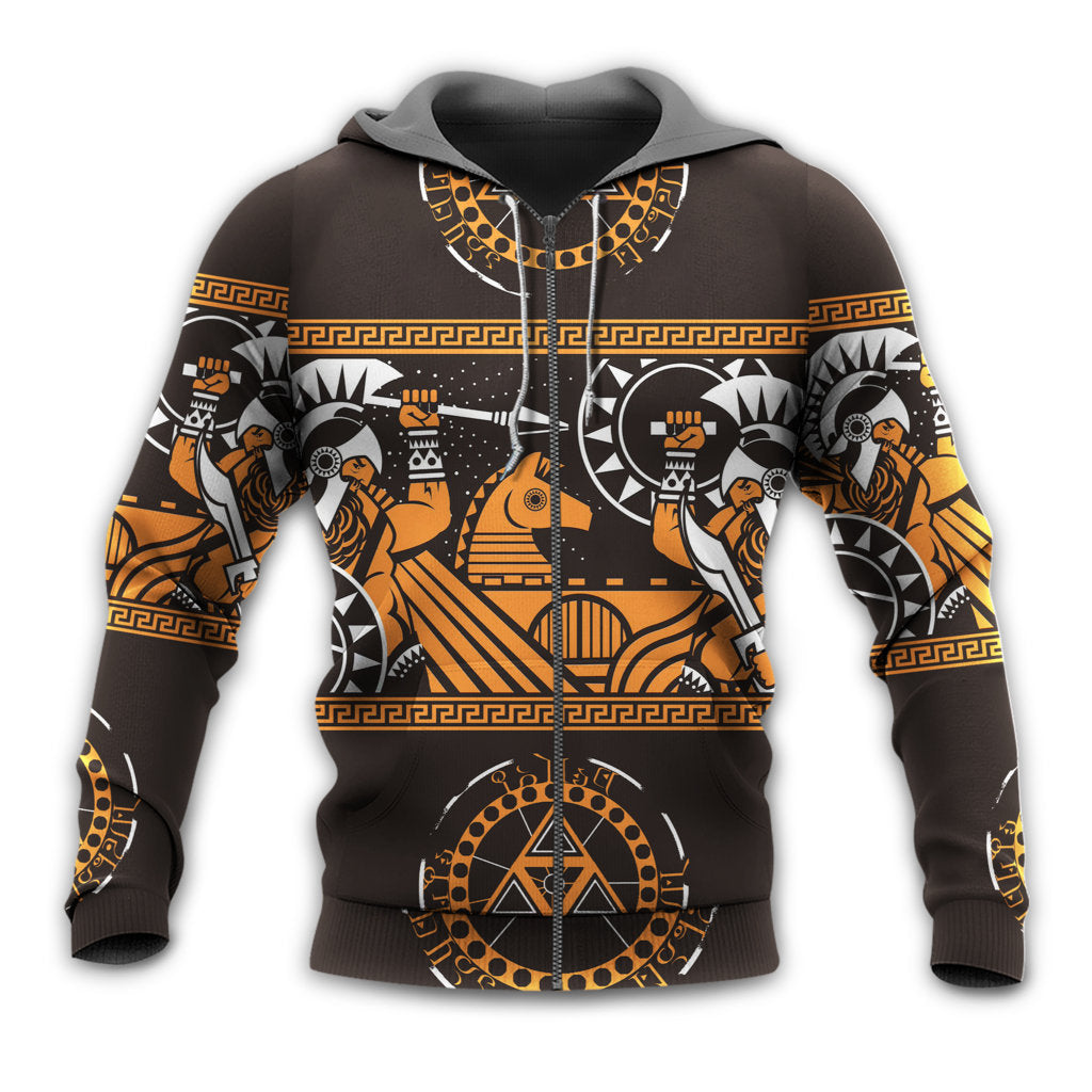Strong Spartan Warrior Spirit Hoodie For Weekend Adventures Casual Style And Relaxed Comfort