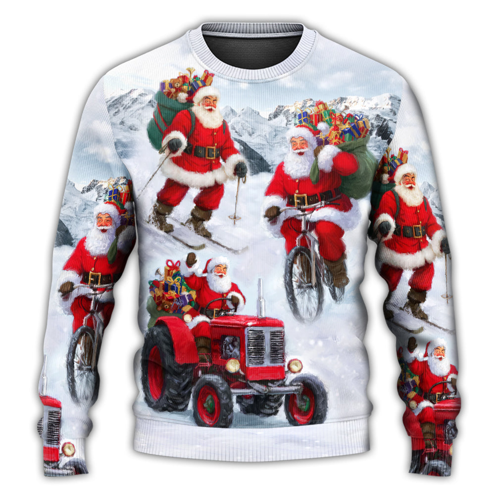Christmas Fun With Santa Gift Sweater For Festive Family Events Casual Wear And Holiday Gift Giving
