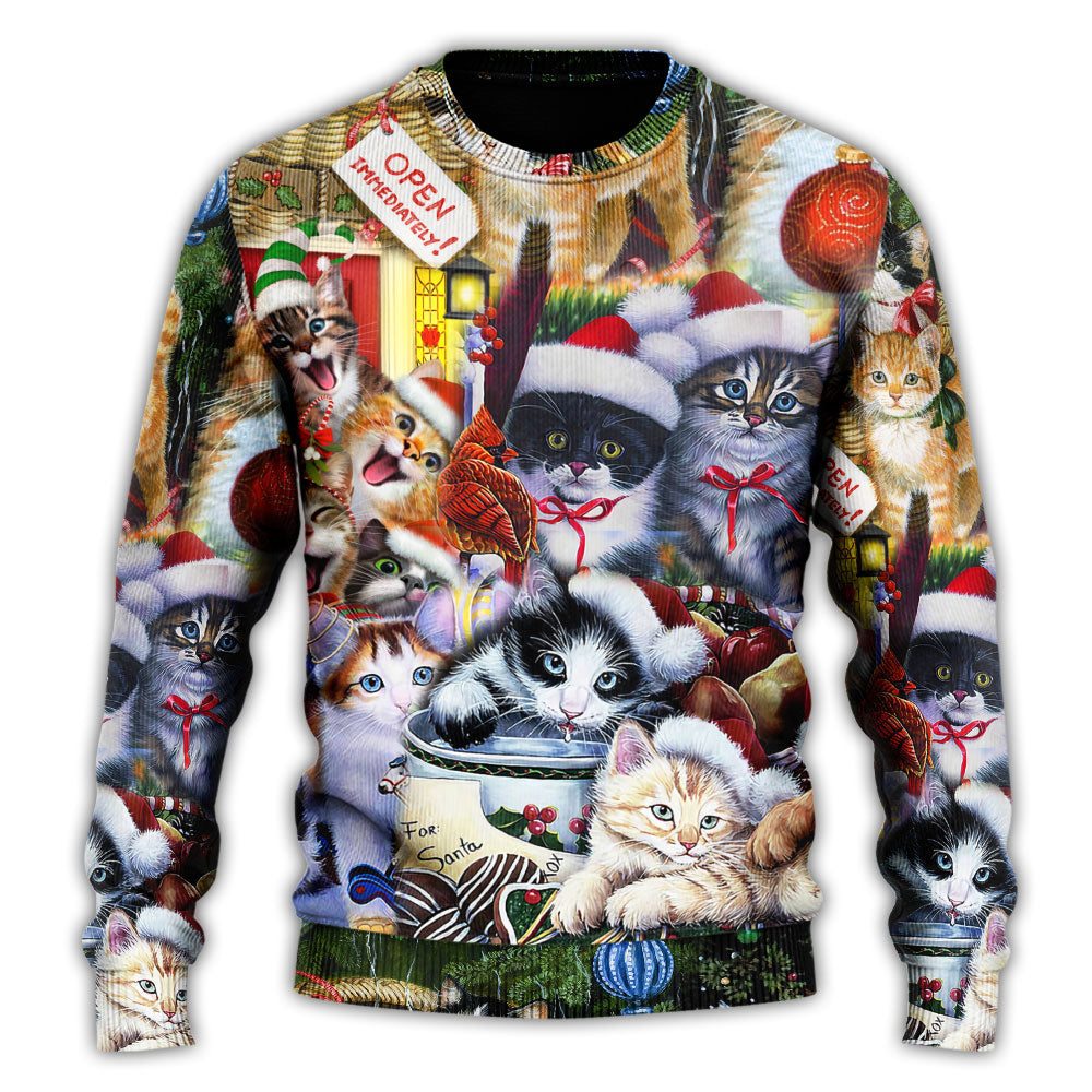 Christmas Cat Xmas Sweater For Holiday Travel Winter Outings And Cheerful Gift Giving