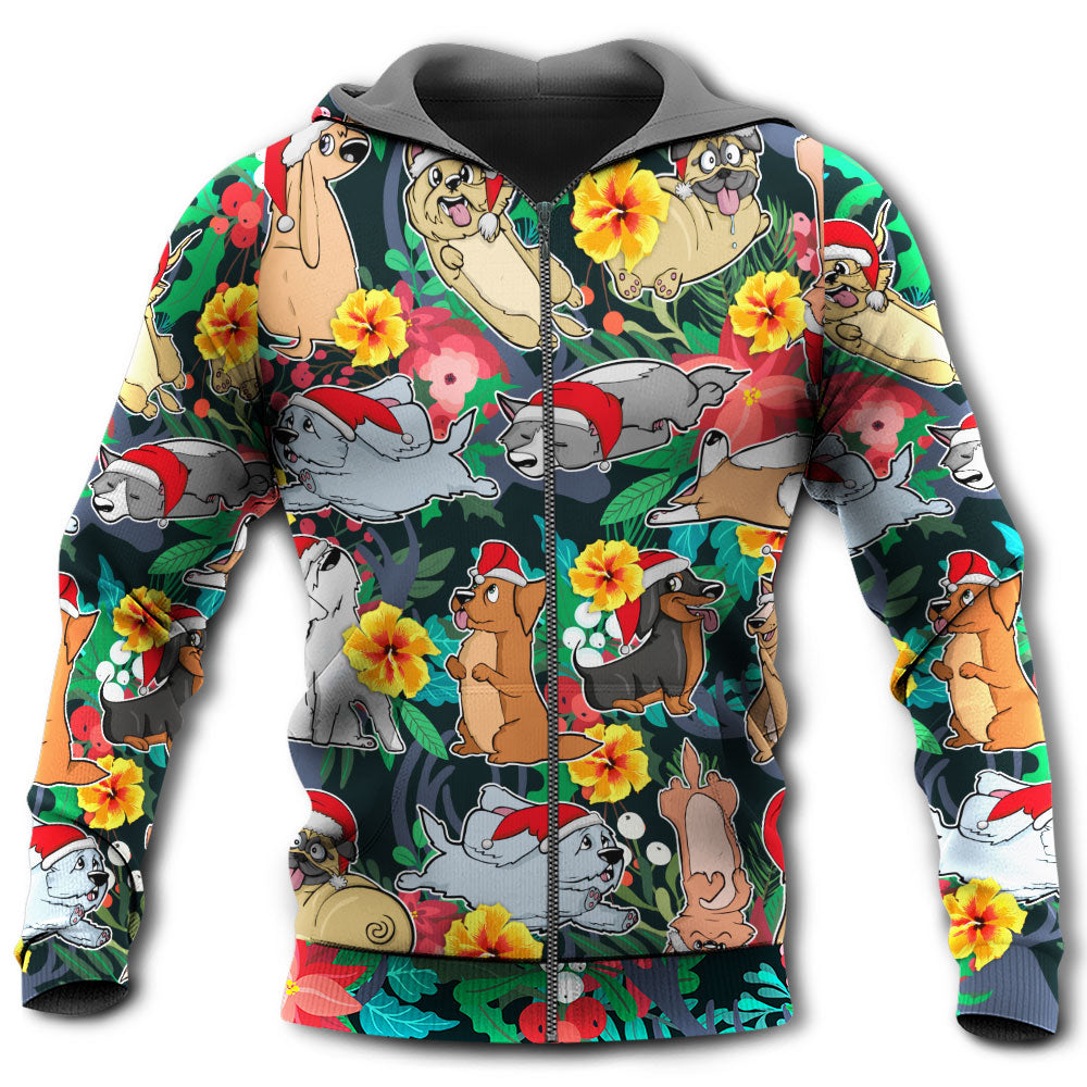 Christmas Dog Santa Hoodie For Winter Adventures Family Gatherings And Festive Everyday Style