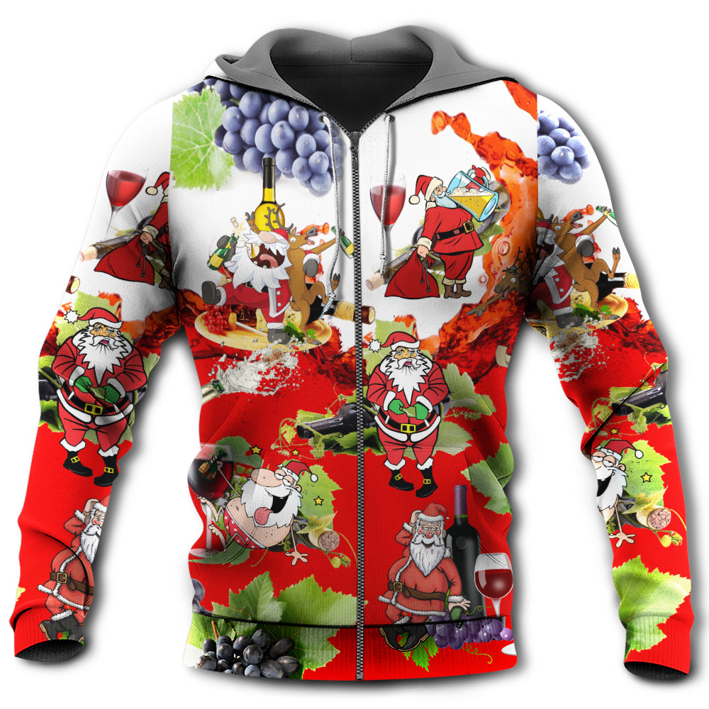 Santa Holiday Party Fun Hoodie For Festive Streetwear Winter Outings And Christmas Celebrations