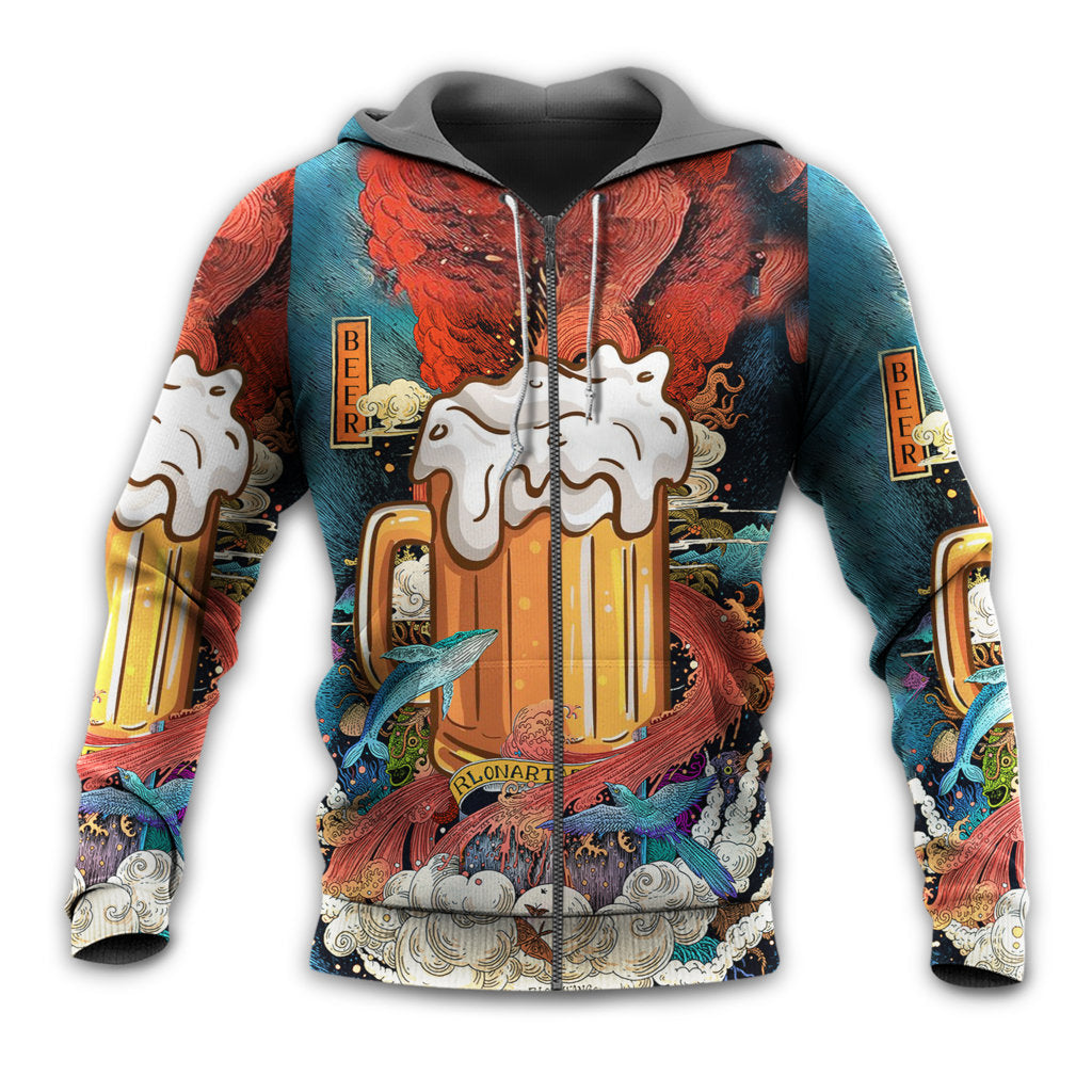 Beer Favorite Fun Lifestyle Hoodie For Casual Street Style Travel And Daily Comfort