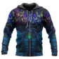 Colorful Dark Owl Witch Hoodie For Halloween Parties Autumn Outings And Spooky Everyday Style