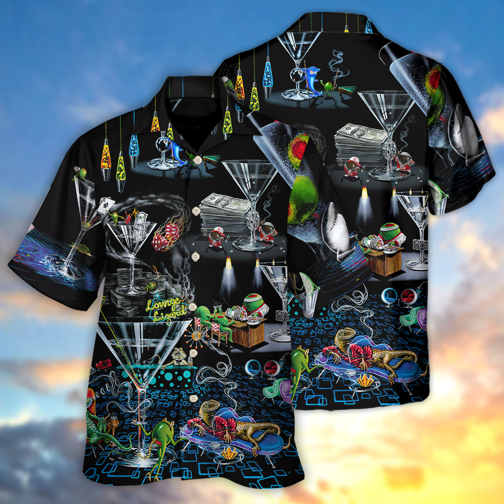 Cocktail Famous Lounge Hawaiian Shirt Design Detail For Sunny Adventures And Casual Wear