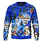 Christmas Snowman Chilling With Friends Sweater For Winter Parties Seasonal Adventures And Relaxed Everyday Styling