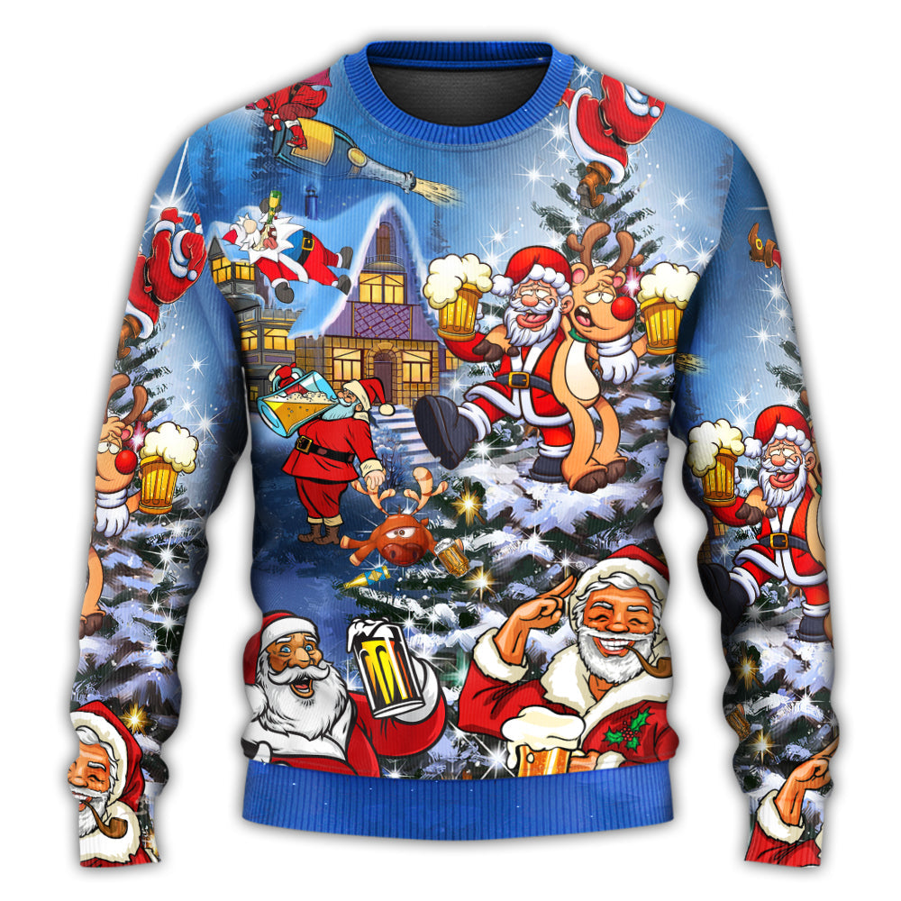 Christmas Funny Santa Holiday Cheer Sweater For Seasonal Parties Cozy Gatherings And Thoughtful Holiday Gifts
