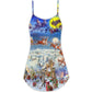 Christmas Be Santa Be Kind V-Neck Sleeveless Cami Dress For Festivals Travel And Relaxed Casual Summer Wear