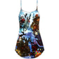 Christmas Stay Cool Santa Style V-Neck Sleeveless Cami Dress For Festive Events And Casual Summer Styling