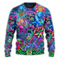 Hippie Octopus Colorful Tie Dye Sweater For Festival Adventures Vacations And Relaxed Daily Styling