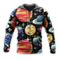 Black Planet Cosmic Hoodie For Comfortable Daily Outfits Holidays And Casual Wear