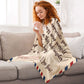 Dear Mom Daughter Love Letter Flannel Blanket For Cozy Bedroom Sofa Decor