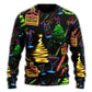 Christmas Rum Neon Sweater For Family Gatherings Winter Travel And Everyday Seasonal Comfort