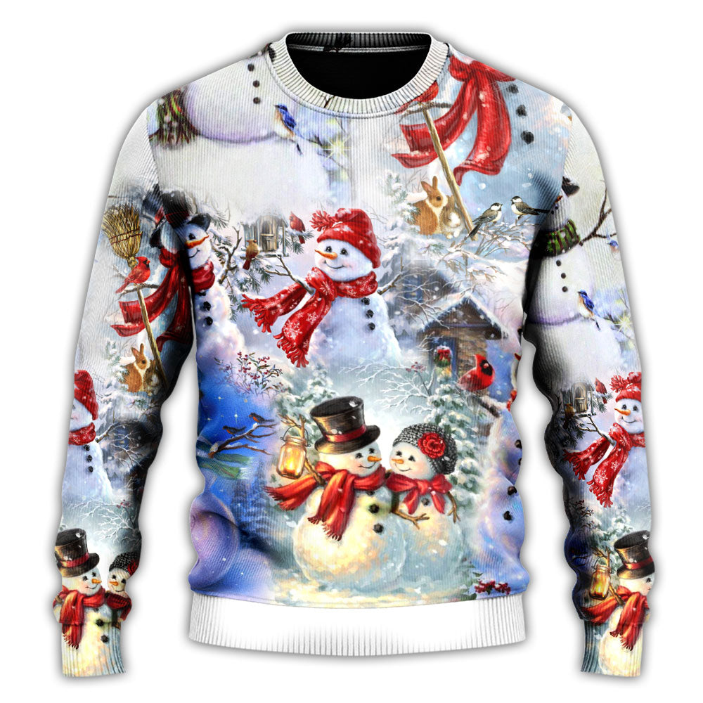 Snowman Christmas Merry Xmas Sweater For Holiday Travel Winter Outings And Cheerful Gift Giving