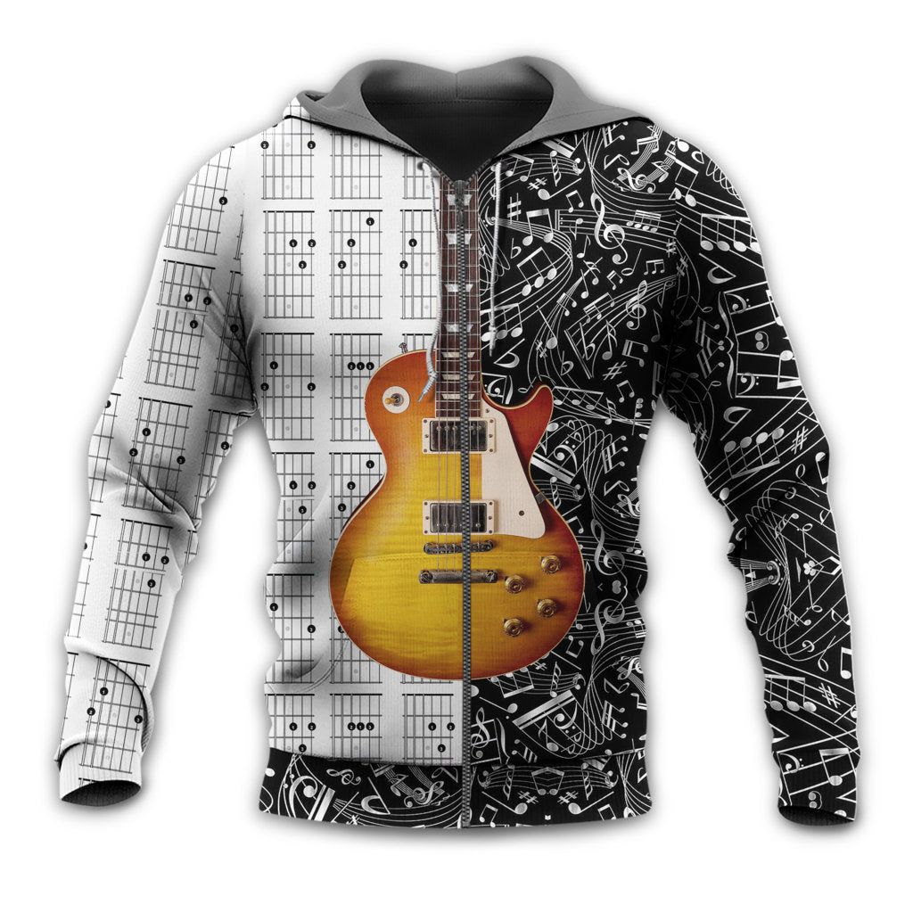 Black White Bass Guitar Musician Hoodie For River Adventures Outdoor Events And Everyday Style
