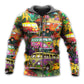 Hippie Colorful Peace Bus Life Hoodie For Free Spirit Outings Holidays And Relaxed Layering