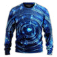 Music Neon Circle With Notes Sweater For Casual Wear Festivals Travel And Thoughtful Gifting