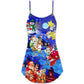 Koala Merry Christmas Cute V-Neck Sleeveless Cami Dress For Christmas Parties Travel And Bright Seasonal Fashion
