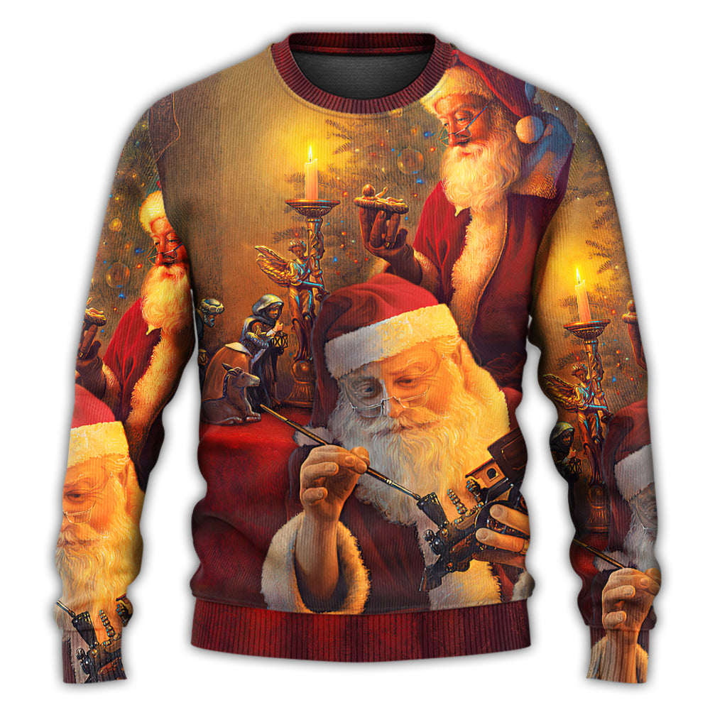 Christmas Santa Spirit Sweater For Winter Celebrations Family Events And Thoughtful Gifting