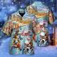 Christmas Santa Animal Driving Scooter Hawaiian Shirt For Resort Getaways And Comfortable Summer Activities
