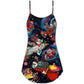 Christmas Santa In Space – Women's Summer Sleeveless V-Neck Camisole Dress