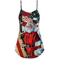 Christmas Patriotic Santa Style V-Neck Sleeveless Cami Dress For Festivals Travel And Relaxed Casual Summer Wear