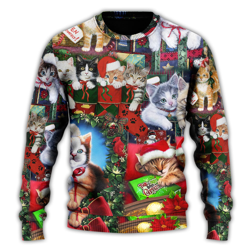 Cat Christmas Tree Merry Xmas Sweater For Seasonal Parties Cozy Gatherings And Thoughtful Holiday Gifts