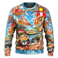 Funny Cat Pizza Sweater For Nature Inspired Fashion Events And Relaxed Everyday Comfort