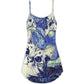Cute Cat Love Life V-Neck Sleeveless Cami Dress For Summer Vacations Festivals And Playful Casual Styling