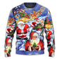 Christmas Funny Santa Happy Xmas Is Coming Sweater For Holiday Parties Family Gatherings And Seasonal Gift Giving
