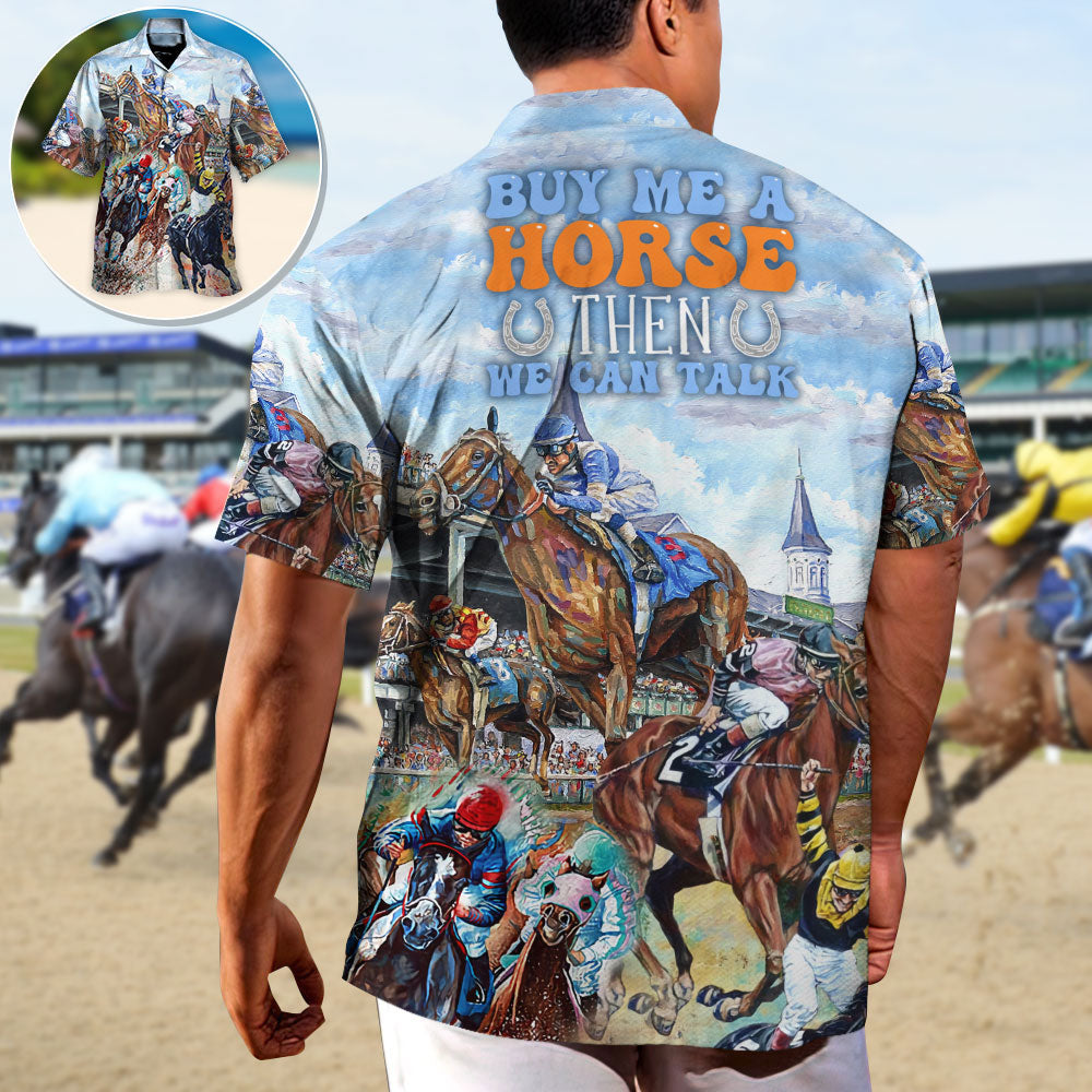 Horse Horseback Riding Buy Talk Hawaiian Shirt For Coastal Adventures And Warm Weather Wear