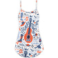 Country Guitar Music Festival V-Neck Sleeveless Cami Dress For Vacations And Casual Warm Weather Wear