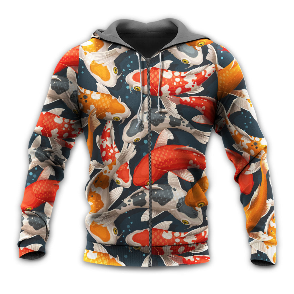 Colorful Koi Fish Hoodie For Fishing Trips Weekend Outings And Relaxed Casual Wear
