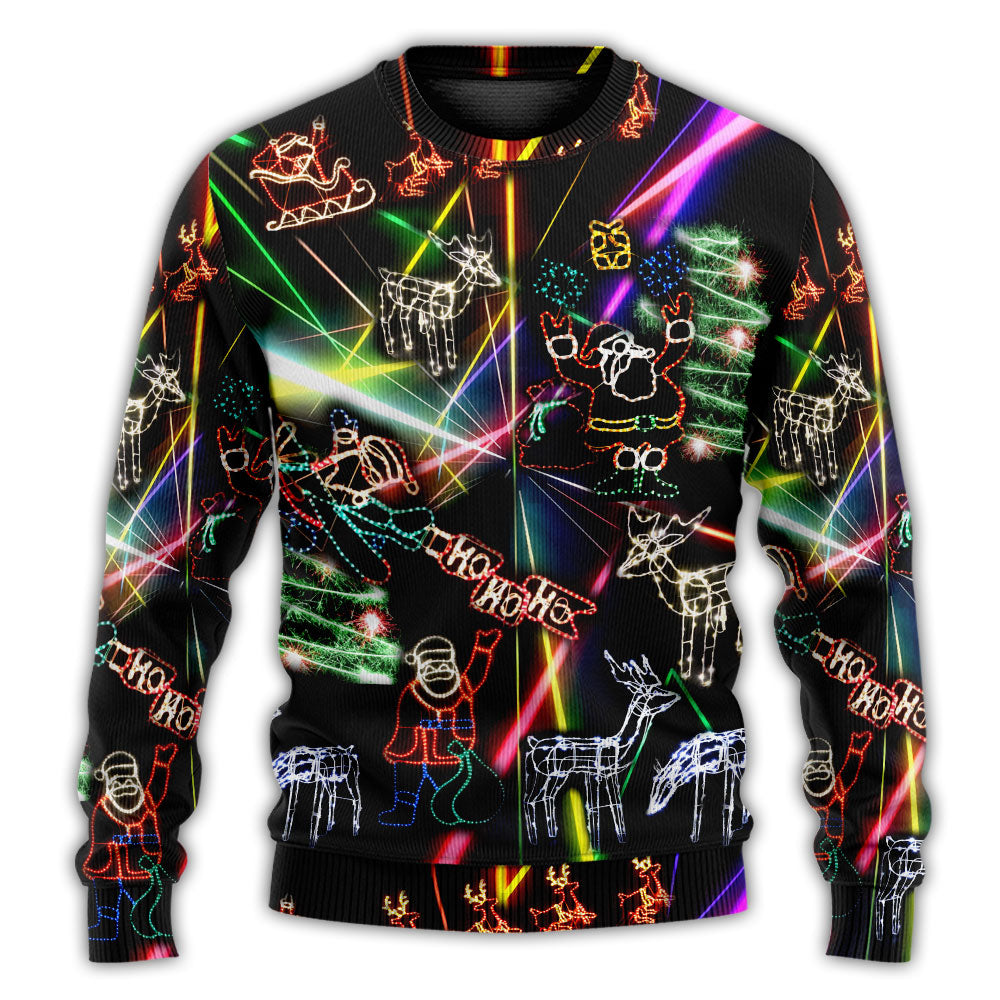Christmas Tree Neon Snowman Sweater For Winter Parties Seasonal Adventures And Relaxed Everyday Styling