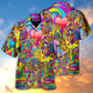 Hippie Music Guitar Musician Hawaiian Shirt Creative Print View For Summer Travel