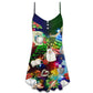 Christmas Baking Lover Holiday – Women's Summer Sleeveless V-Neck Camisole Dress