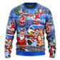 Christmas Santa Drunk Beer Troll Cheerful Sweater For Winter Parties Seasonal Adventures And Relaxed Everyday Styling